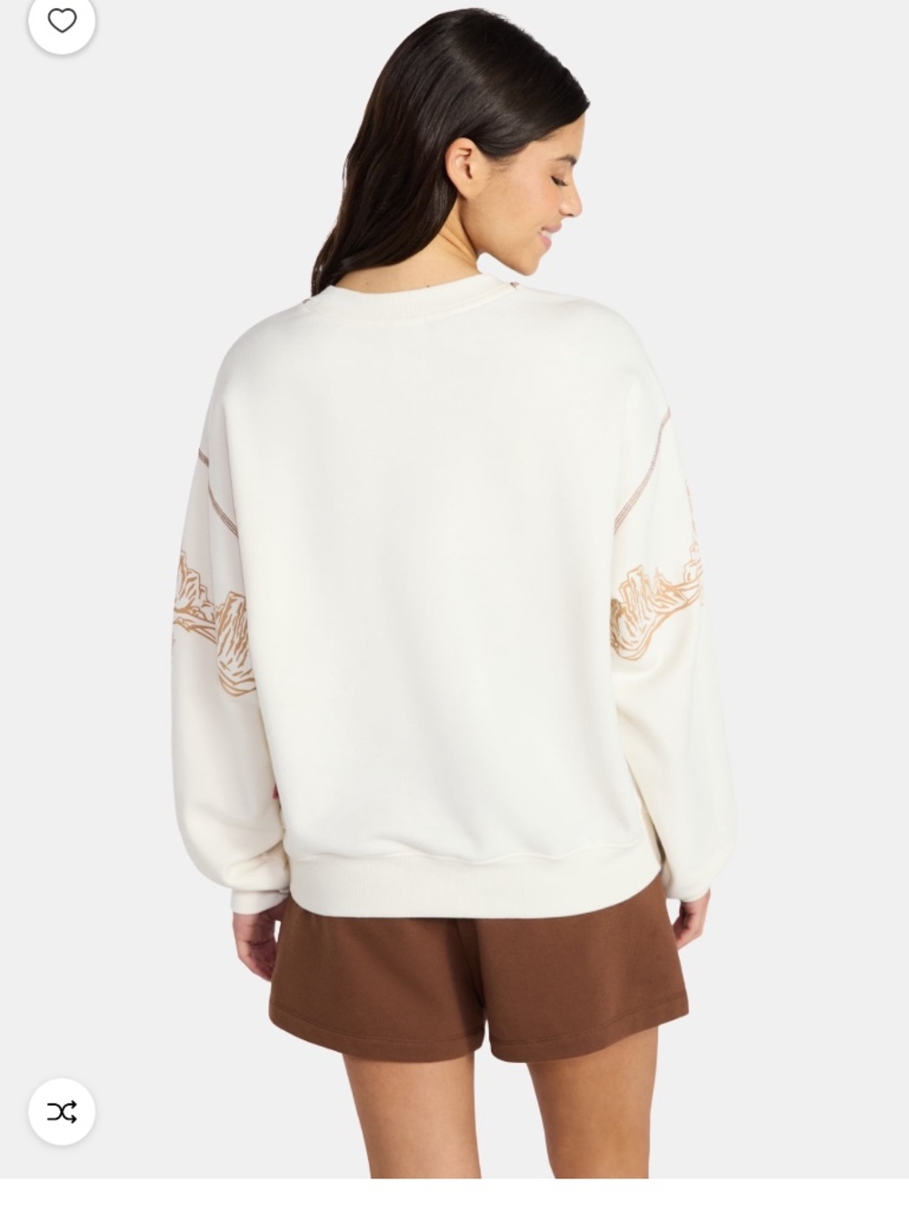 Toy Story Women’s Ivory Woody and Bullseye Graphic Fleece Sweatshirt Size XS NWT - Picture 4 of 6
